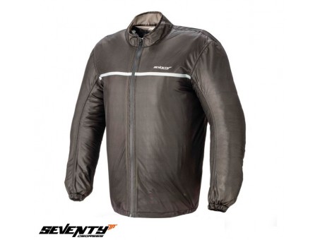 Geaca (jacheta) motociclete ploaie barbati impermeabila Seventy model SD-A3 Negru