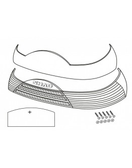 Benzi reflectorizante SHAD D1B465CAR Rosu for SH46