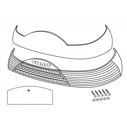 Benzi reflectorizante SHAD Rosu for SH46