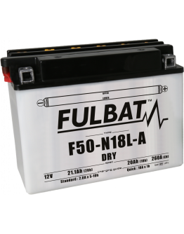 Baterie conventionala FULBAT F50-N18L-A  (Y50-N18L-A) include electrolit