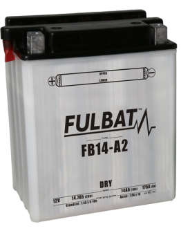 Baterie conventionala FULBAT FB14-A2  (YB14-A2) include electrolit