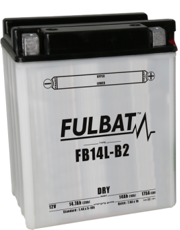 Baterie conventionala FULBAT FB14L-B2  (YB14L-B2) include electrolit