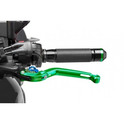 Clutch lever without adapter PUIG foldable green/blue