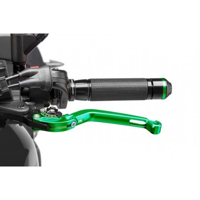 Clutch lever without adapter PUIG foldable green/black