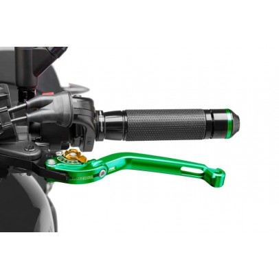 Clutch lever without adapter PUIG foldable green/gold