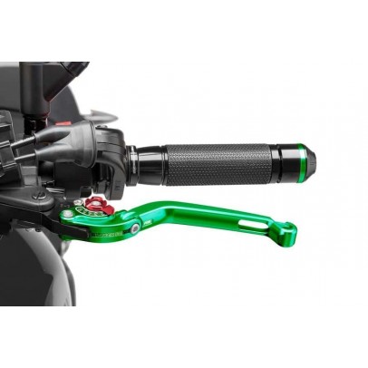 Clutch lever without adapter PUIG foldable green/red