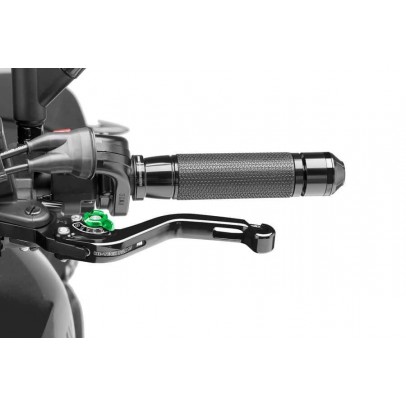 Clutch lever without adapter PUIG standard negru/verde