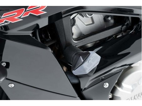 Frame sliders PUIG R12 black with grey rubber