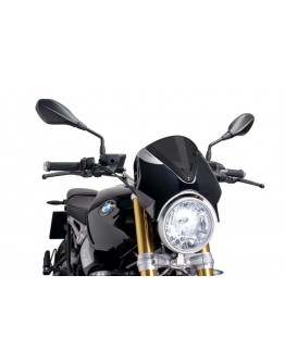 Parbriz PUIG RETROVISION 7012F negru mat fumuriu inchis BMW R NINE T 14'-17' BMW R NINE T 14'-17'