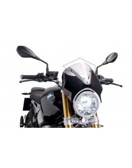 Parbriz PUIG RETROVISION 7012W negru mat transparent BMW R NINE T BMW R NINE T