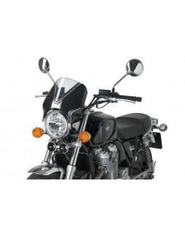 Parbriz PUIG RETROVISION 7593W negru mat transparent CB1100 15-16 CB1100RS/EX CB1100 15-16 CB1100RS/EX