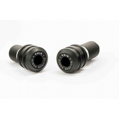 Frame sliders PUIG VINTAGE black with grey rubber