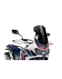 Parbriz PUIG RACING cu SUPPORT + PROTECTION 9155N Negru + KIT FIX AFRICA TWIN 16'-17' + KIT FIX AFRICA TWIN 16'-17' + KIT FIX AFRICA TWIN 16'-17'