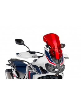 Parbriz PUIG RACING cu SUPPORT + PROTECTION 9155R Rosu + KIT FIX AFRICA TWIN 16'-17' + KIT FIX AFRICA TWIN 16'-17' + KIT FIX AFRICA TWIN 16'-17'