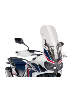 Parbriz PUIG TOURING cu SUPPORT + PROTECTION 9156W transparent AFRICA TWIN 16'-17' AFRICA TWIN 16'-17' AFRICA TWIN 16'-17'