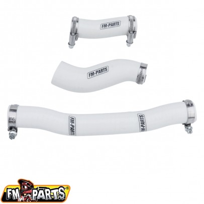 Kit furtune radiator silicon FM-Parts KTM EXC 250/300 TPI '20-'23, HUSQVARNA TE/TEI 250/300 TPI '20-'23 ,GAS-GAS EC 250/300 TPI '20-'23 Culoare Alb