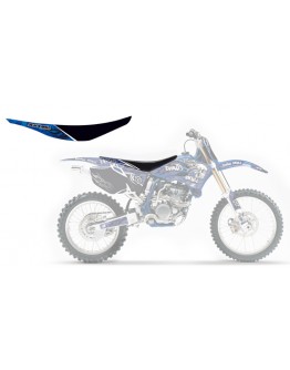 Husă șa BLACKBIRD YAMAHA YZ 250F '10-'13 TRIBAL SKULL 2 culoare Negru Albastru