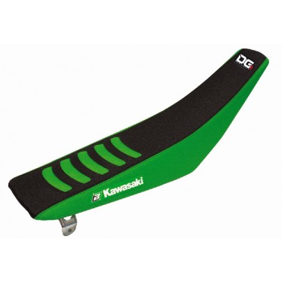 Husă șa BLACKBIRD KAWASAKI KXF 250 '09-'12, KXF 450 '09-'11 DOUBLE GRIP 3 culoare Negru Verde