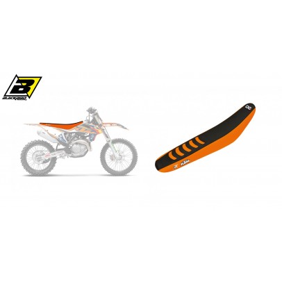 Husă șa BLACKBIRD KTM SX/SXF '19-'22, EXC '20-'23 DOUBLE GRIP 3 culoare Portocaliu Negru