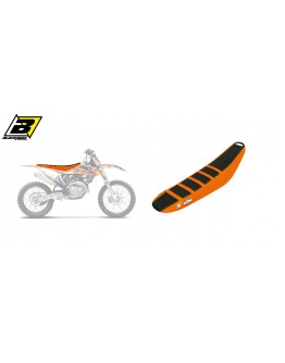 Husă șa BLACKBIRD KTM SX/SXF '19-'22, EXC '20-'23 ZEBRA culoare Portocaliu Negru