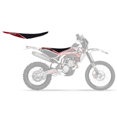 Husă șa BLACKBIRD HUSQVARNA CR/WR 125 '09-'13; TE/TC 250/310 '08-'13, TE/TC 250/450/510 '08-'10 culoare Negru Rosu