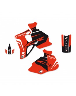 Kit grafic BLACKBIRD HONDA CR 80 '96-'02 DREAM 4 culoare Rosu Negru