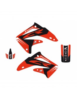 Kit grafic BLACKBIRD HONDA CR 85 '03-'07 DREAM 4 culoare Rosu Negru