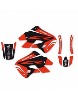 Kit grafic BLACKBIRD HONDA CR 125R '98-'99, CR 250R '97-'99 DREAM 4 culoare Rosu Negru