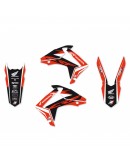 Kit grafic BLACKBIRD HONDA CRF 250R '14-'17, CRF 450R '13-'16 DREAM 4 culoare Rosu Negru