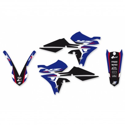 Kit grafic BLACKBIRD YAMAHA YZ 250F '14-'18, YZ 450F '14-'17 DREAM 4 culoare Albastru Negru