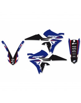 Kit grafic BLACKBIRD YAMAHA WR 250F '15-'19, WR 450F '16-'18 DREAM 4 culoare Albastru Negru