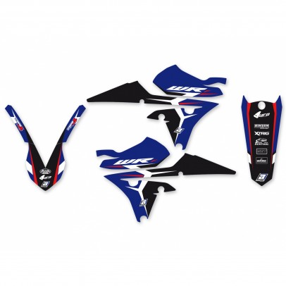 Kit grafic BLACKBIRD YAMAHA WR 250F '15-'19, WR 450F '16-'18 DREAM 4 culoare Albastru Negru