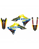 Kit grafic BLACKBIRD SUZUKI RMZ 250 '19-'24, RMZ 450 '18-'24 DREAM 4 culoare Galben Albastru