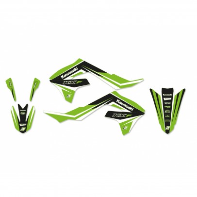 Kit grafic BLACKBIRD KAWASAKI KX 250F '21-'23, KX 450F '19-'24 DREAM 4 culoare Verde Negru