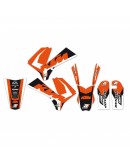 Kit grafic BLACKBIRD KTM SX 85 '06-'12 DREAM 4 culoare Portocaliu Negru