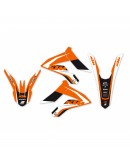 Kit grafic BLACKBIRD KTM FREERIDE 250 '12-'23 DREAM 4 culoare Portocaliu Alb Negru