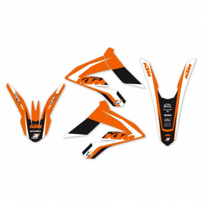 Kit grafic BLACKBIRD KTM FREERIDE 250 '12-'23 DREAM 4 culoare Portocaliu Alb Negru