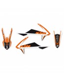 Kit grafic BLACKBIRD KTM SX/SX-F '16-'18, EXC/EXC-F '17-'19 DREAM 4 culoare Portocaliu Negru