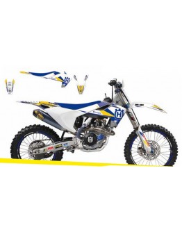 Kit grafic HUSQVARNA TE/TC 400-570 '01-'04 DREAM 3 culoare Albastru Galben Alb -