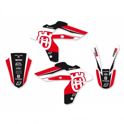 Kit grafic BLACKBIRD HUSQVARNA CR 125 '06-'08, WR 250/300 '06-'13 DREAM 4 culoare Rosu Alb Negru