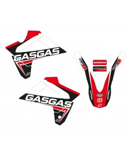 Kit grafic BLACKBIRD GAS GAS EC 125/250/300 '07-'09, FSR 450 '07-'05 DREAM 3 culoare Rosu Negru