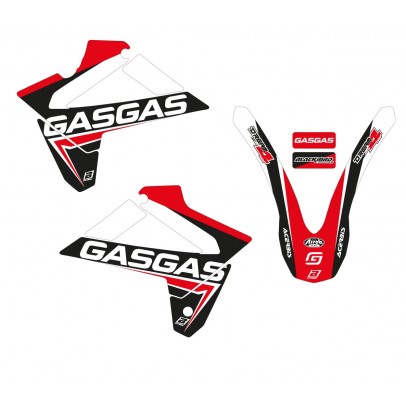 Kit grafic BLACKBIRD GAS GAS EC 125/250/300 '07-'09, FSR 450 '07-'05 DREAM 3 culoare Rosu Negru