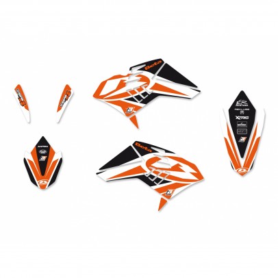 Kit grafic BLACKBIRD BETA RR 4T '10-'12 DREAM 4 culoare Portocaliu Alb Negru