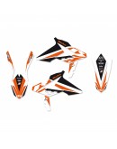 Kit grafic BLACKBIRD BETA RR 2T/4T '13-'17 DREAM 4 culoare Portocaliu Negru Alb