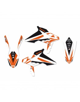 Kit grafic BLACKBIRD BETA RR 2T/4T '13-'17 DREAM 4 culoare Portocaliu Negru Alb