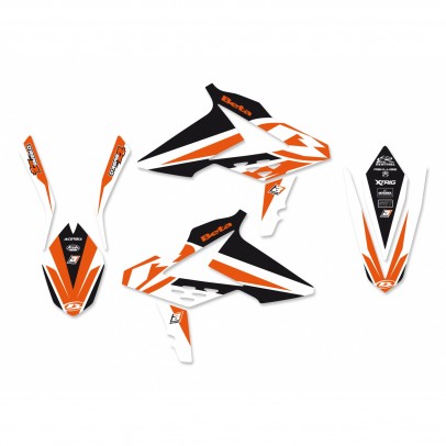 Kit grafic BLACKBIRD BETA RR 2T/4T '13-'17 DREAM 4 culoare Portocaliu Negru Alb