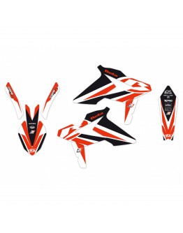 Kit grafic BLACKBIRD BETA RR 2T/4T '18-'19 DREAM 4 culoare Rosu Negru Alb