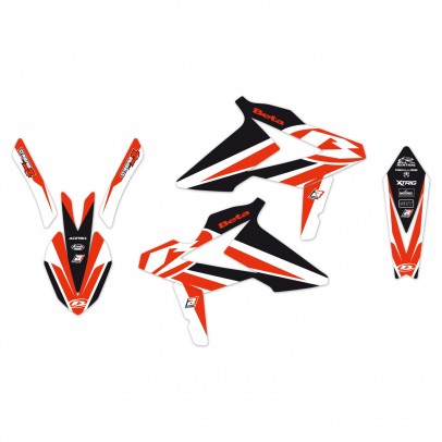 Kit grafic BLACKBIRD BETA RR 2T/4T '18-'19 DREAM 4 culoare Rosu Negru Alb