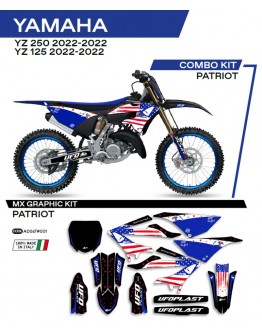 Kit grafic UFO YAMAHA YZ 125/250 '22 PATRIOT culoare Negru