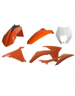 Kit plastice POLISPORT - KTM EXC/EXC-F '12-'13 - Portocaliu